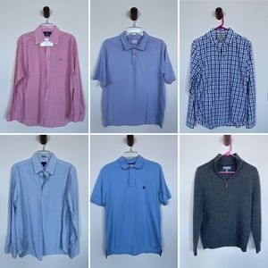 Men’s Brooks Brothers, Vineyard Vines, Bonobos Shirts - Lot of 6 - Sz M